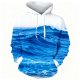 Women's Ocean Wave All-Over Print Hoodie