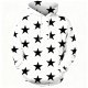 Women's Black Star All-Over Print Hoodie
