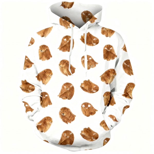 Women's Lavender Ghost Print Hoodie